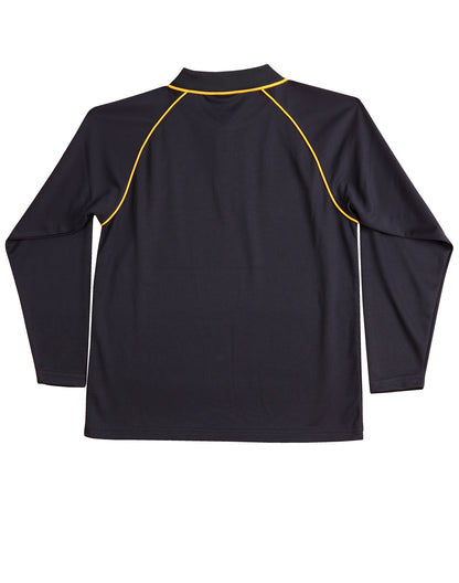 [PS43K] Kid's cooldry raglan L/S polo