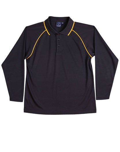 [PS43K] Kid's cooldry raglan L/S polo