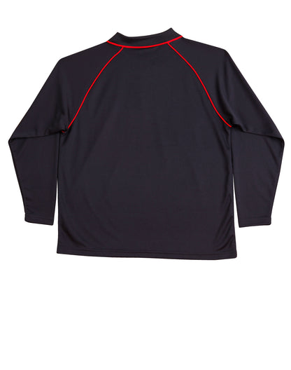 [PS43K] Kid's cooldry raglan L/S polo