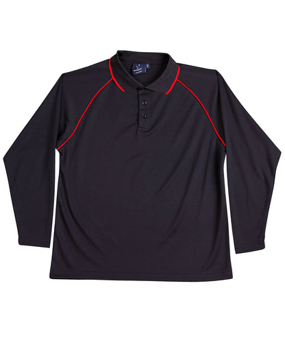 [PS43K] Kid's cooldry raglan L/S polo