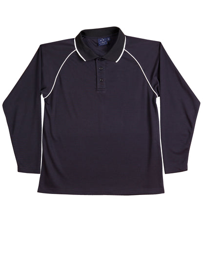 [PS43K] Kid's cooldry raglan L/S polo