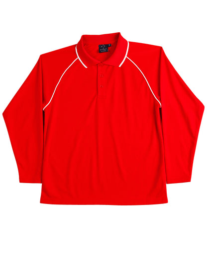 [PS43K] Kid's cooldry raglan L/S polo