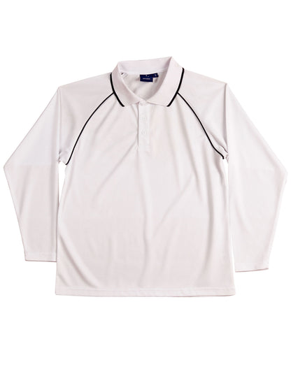 [PS43K] Kid's cooldry raglan L/S polo