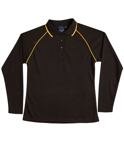 [PS44] Ladies' cooldry raglan L/S polo