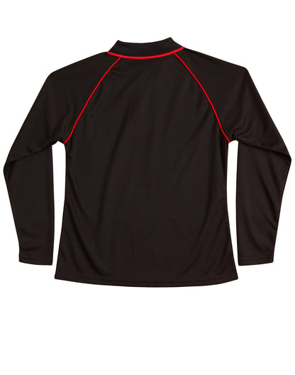 [PS44] Ladies' cooldry raglan L/S polo