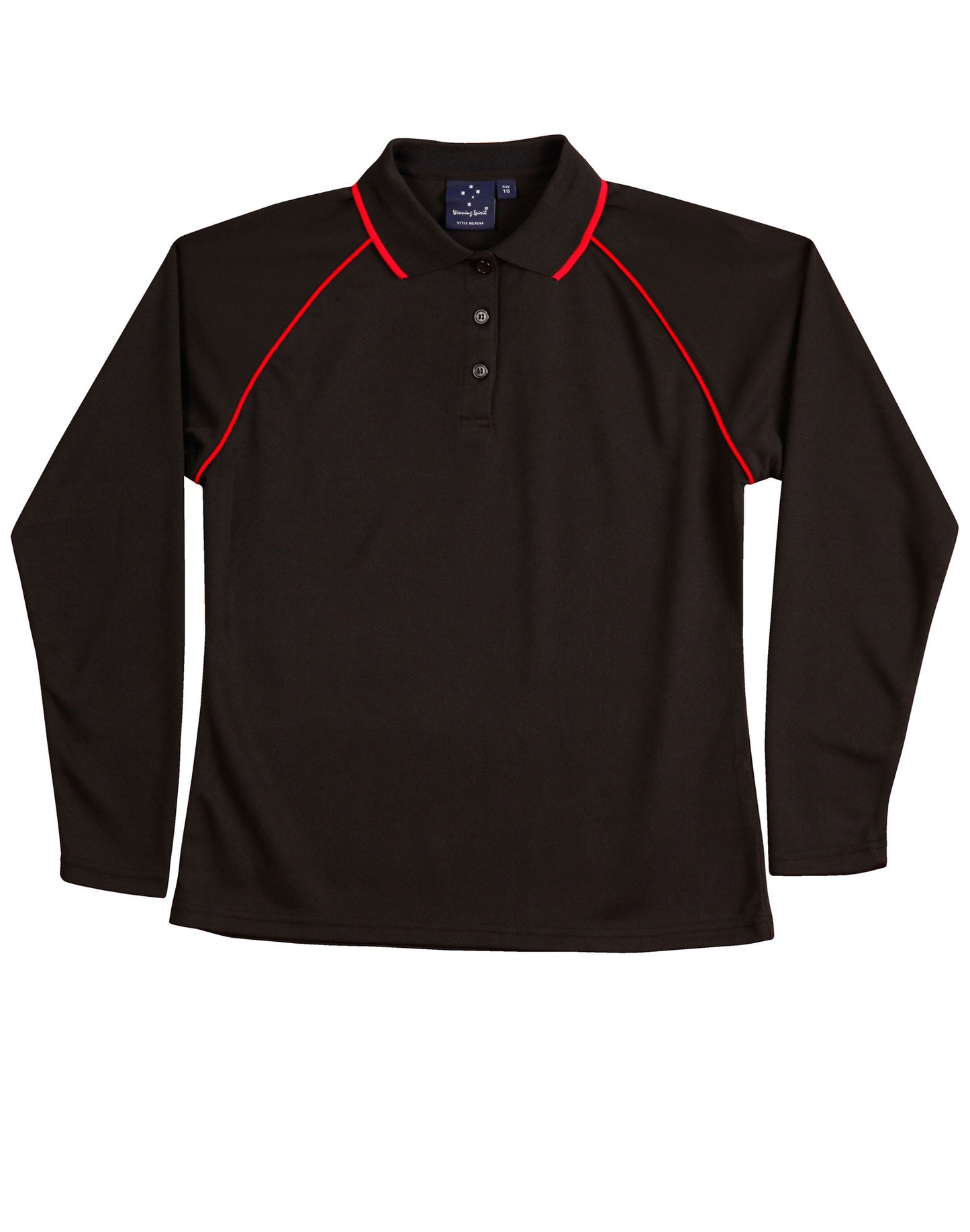 [PS44] Ladies' cooldry raglan L/S polo