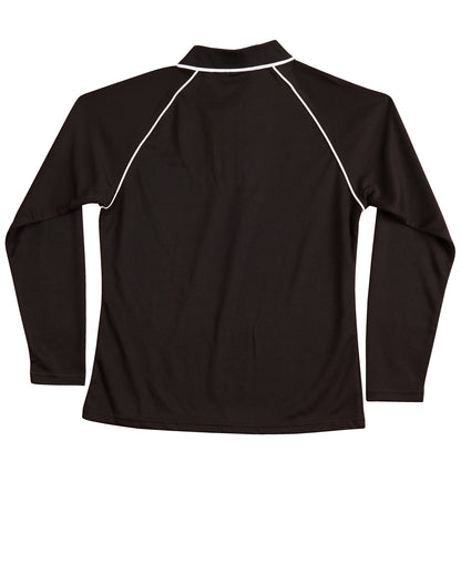 [PS44] Ladies' cooldry raglan L/S polo