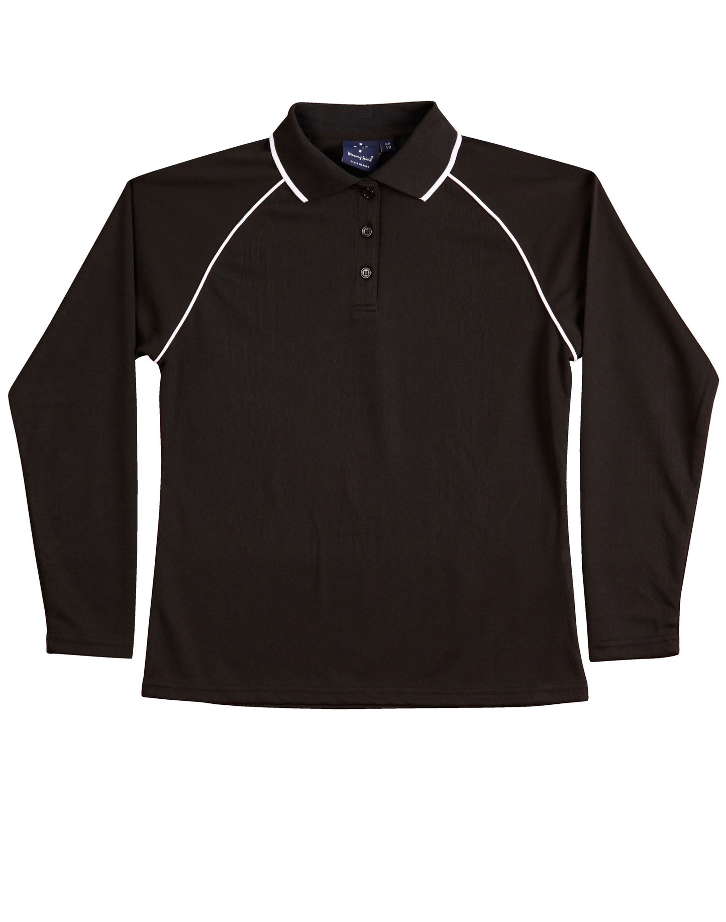 [PS44] Ladies' cooldry raglan L/S polo