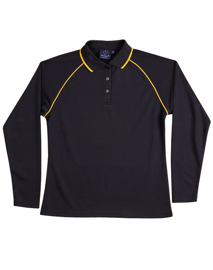 [PS44] Ladies' cooldry raglan L/S polo