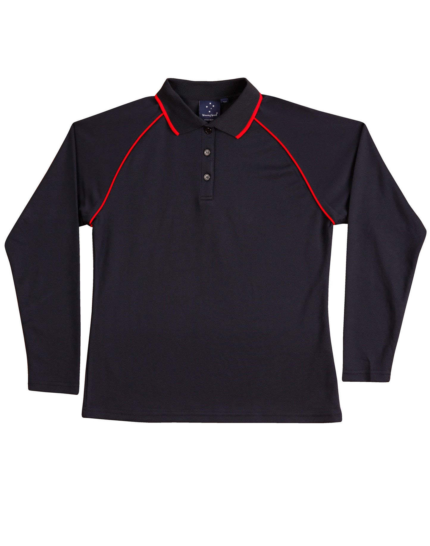 [PS44] Ladies' cooldry raglan L/S polo