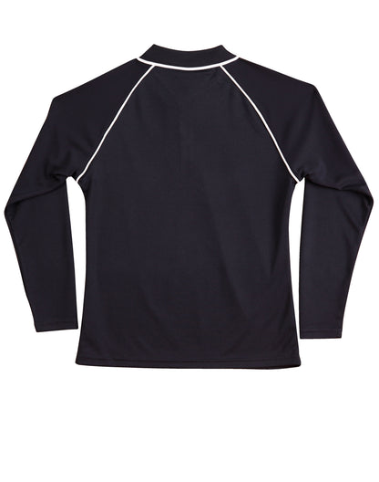 [PS44] Ladies' cooldry raglan L/S polo