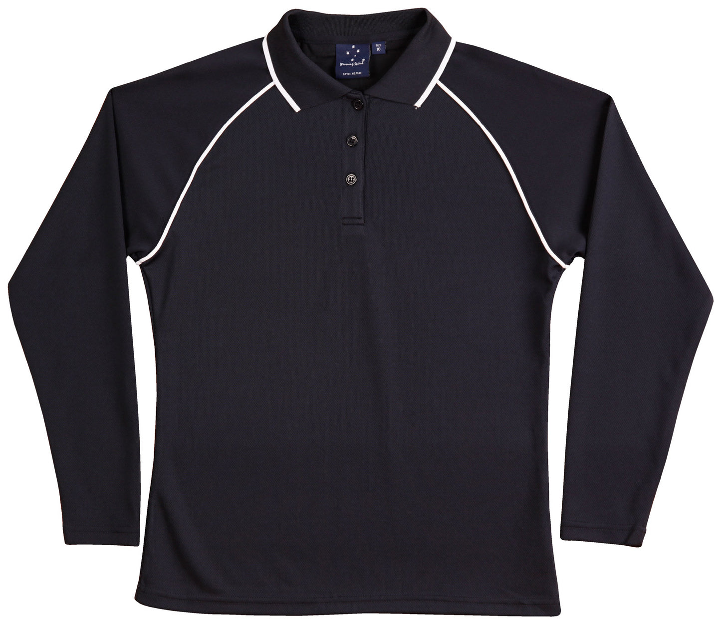 [PS44] Ladies' cooldry raglan L/S polo