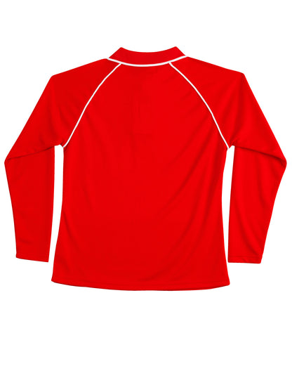 [PS44] Ladies' cooldry raglan L/S polo