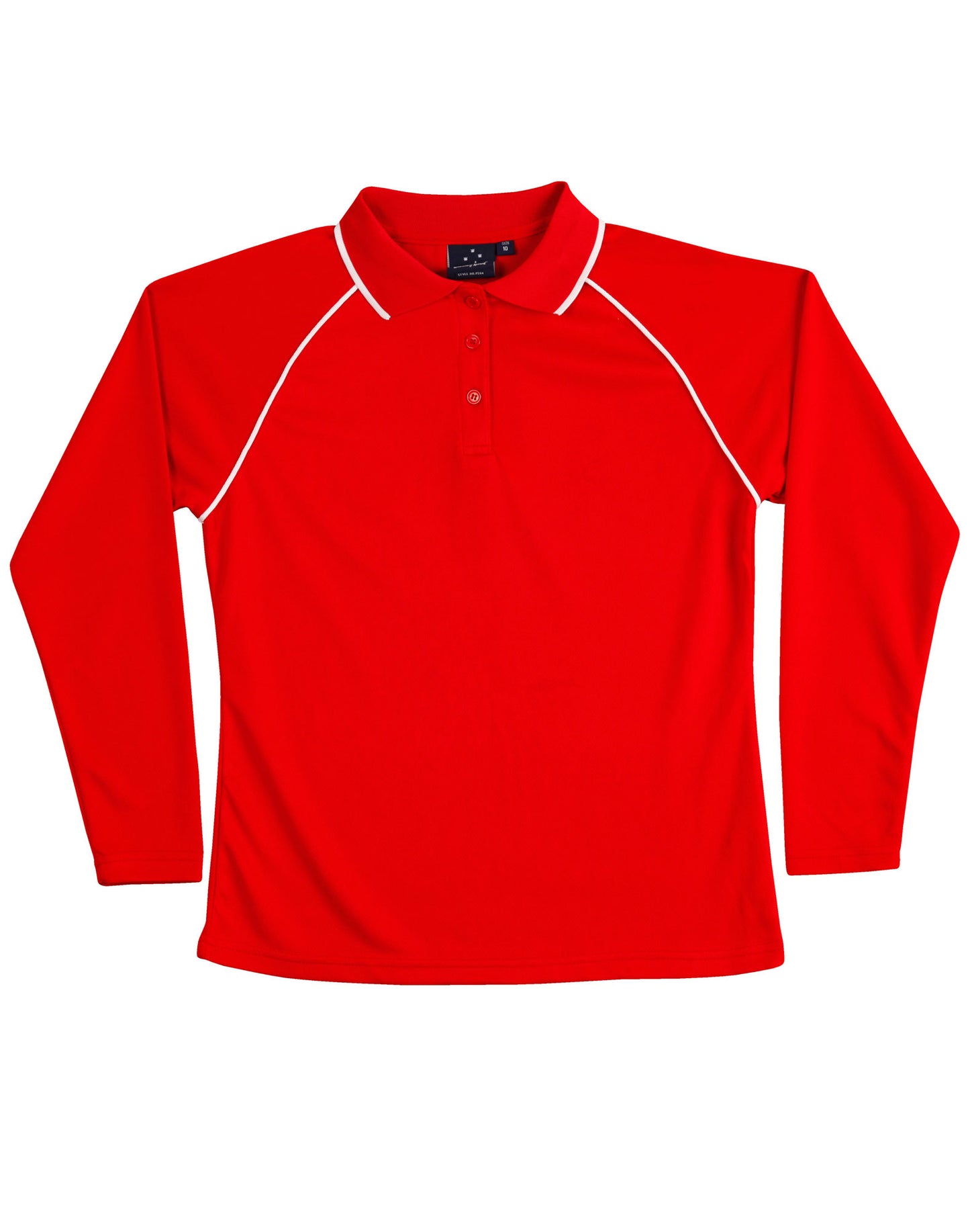 [PS44] Ladies' cooldry raglan L/S polo