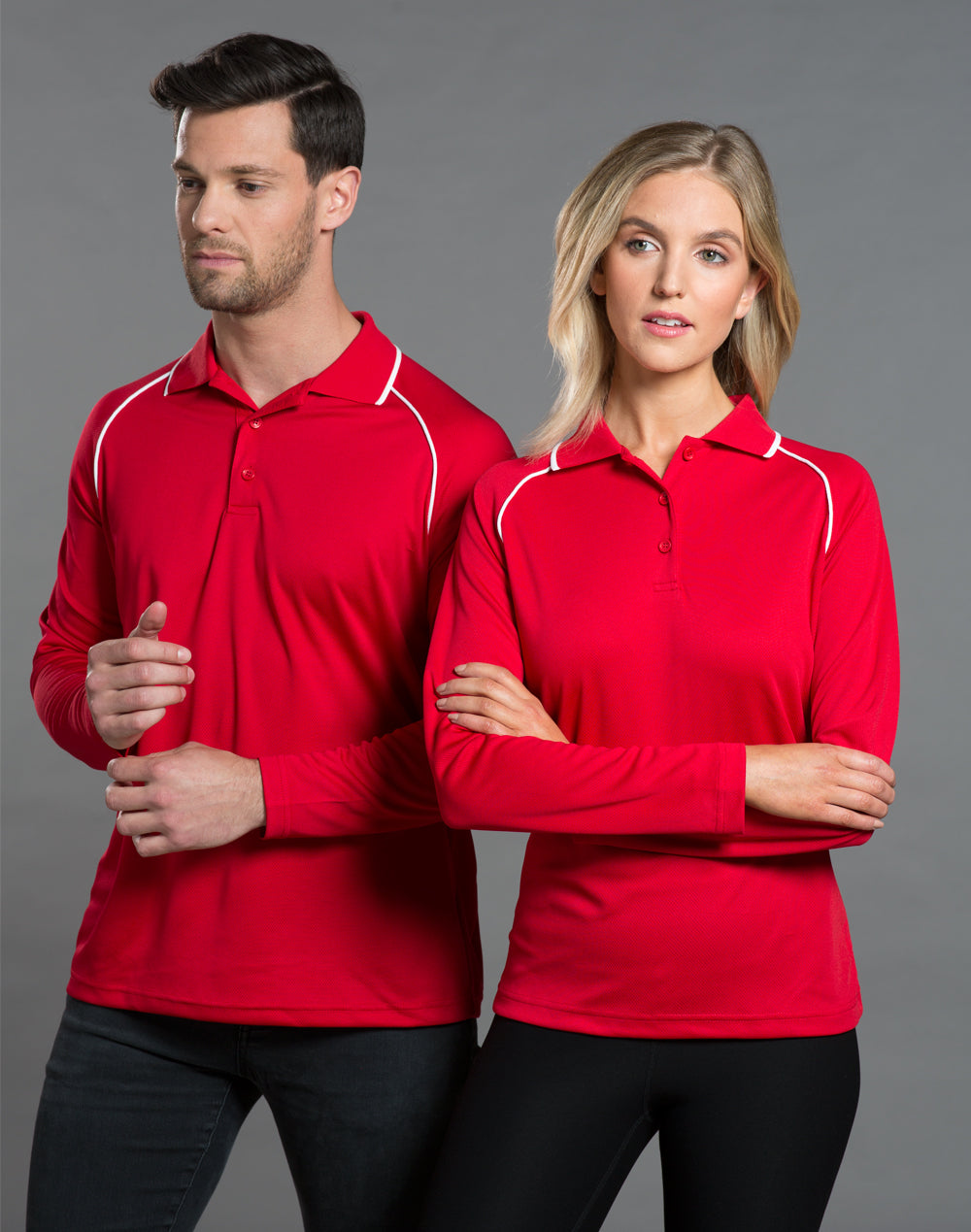 [PS43] Men's cooldry raglan L/S polo