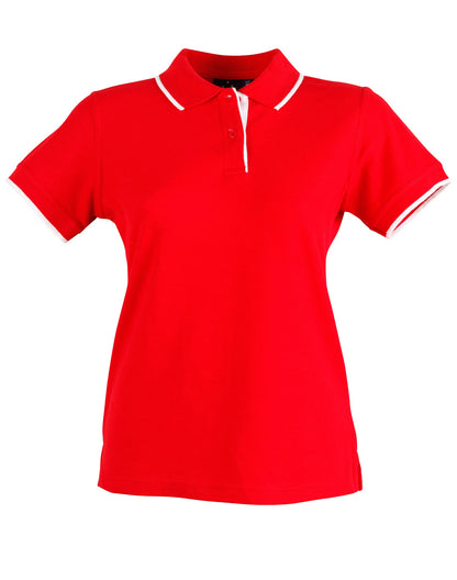 [PS48A] Ladies' Poly/Cotton Contrast Pique S/S Polo