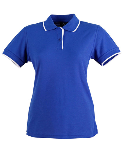 [PS48A] Ladies' Poly/Cotton Contrast Pique S/S Polo