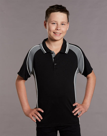 [PS49K] Kids' mini waffle CoolDry Polo