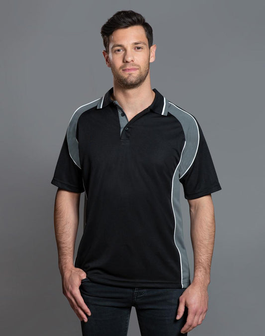 [PS49] mens mini waffle coold polo