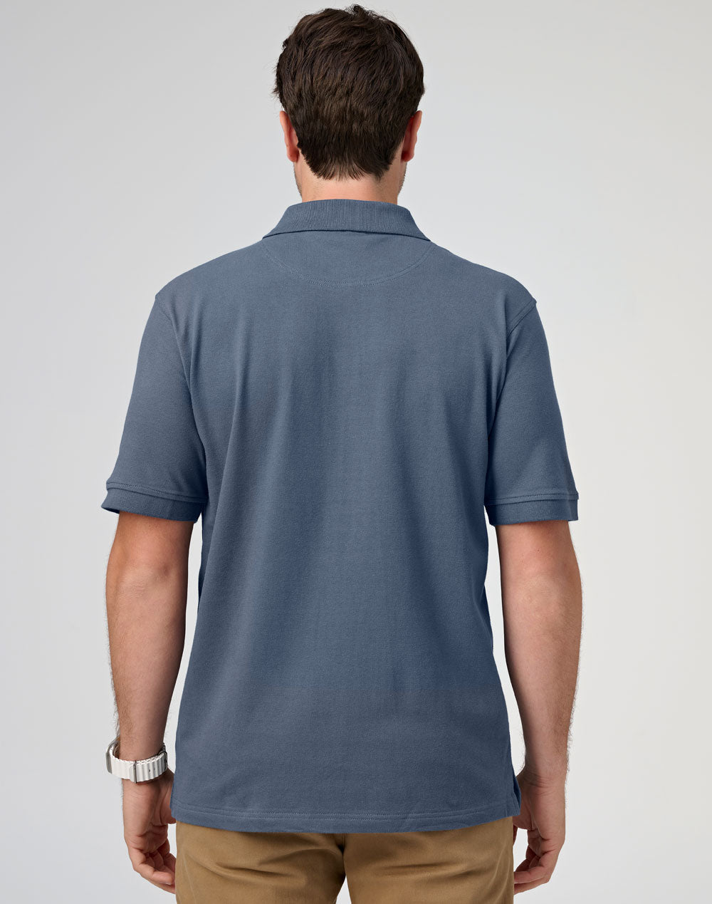 [PS55] Men's cotton stretch polo