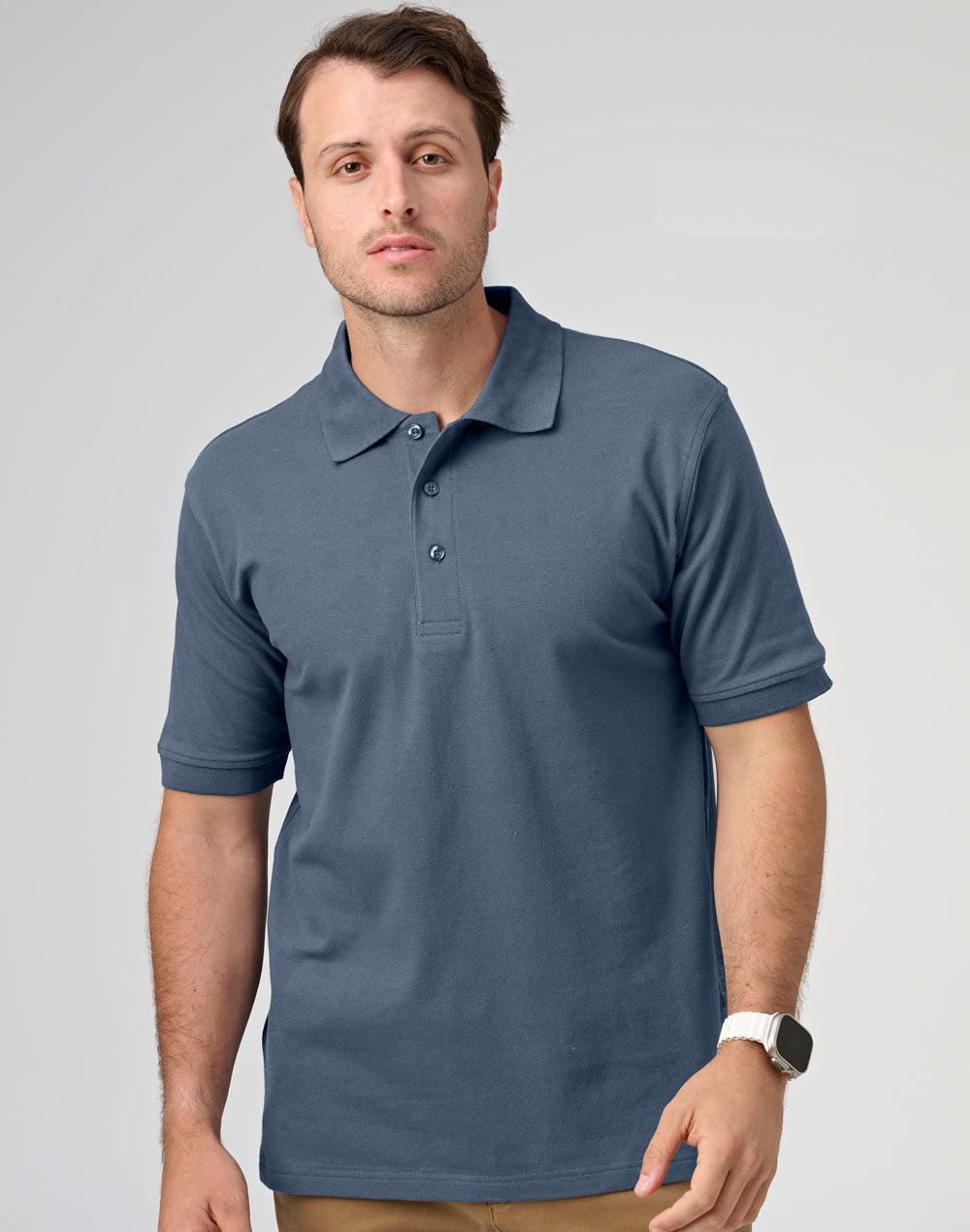 [PS55] Men's cotton stretch polo