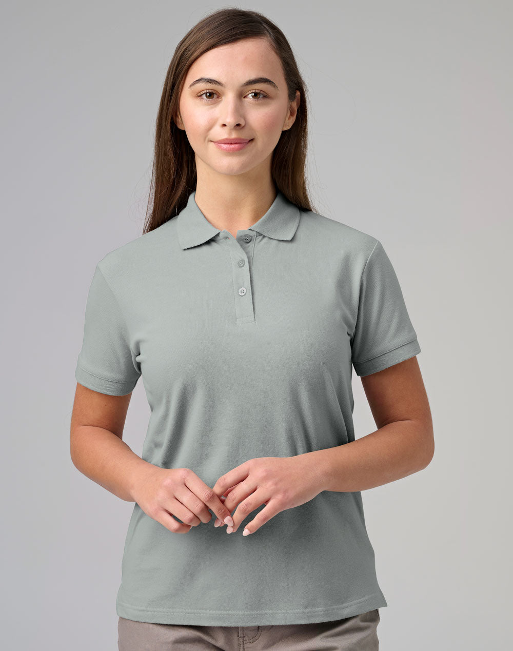 [PS56] ladies cotton stretch polo