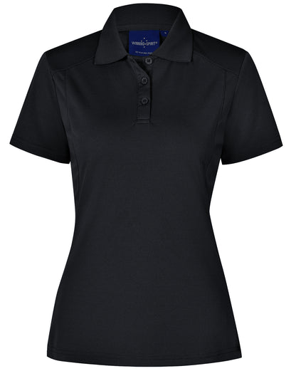 [PS60] ladies bamboo charcoal S/S Polo