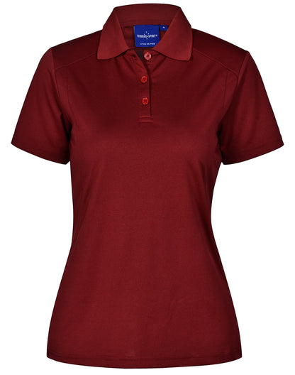 [PS60] ladies bamboo charcoal S/S Polo
