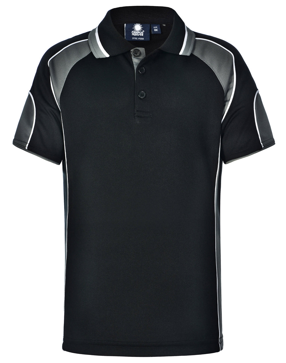 [PS61K] Kid's Cooldry Contrast Polo With Sleeve Panel