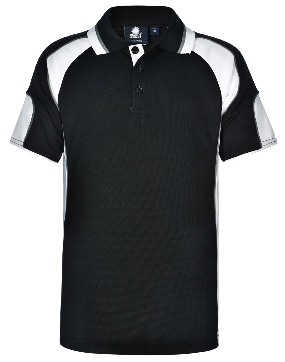 [PS61K] Kid's Cooldry Contrast Polo With Sleeve Panel