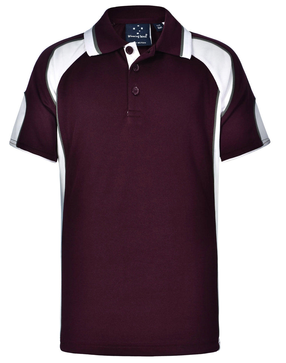 [PS61K] Kid's Cooldry Contrast Polo With Sleeve Panel