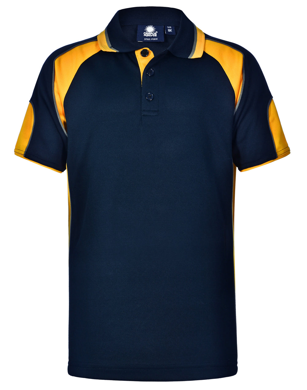 [PS61K] Kid's Cooldry Contrast Polo With Sleeve Panel