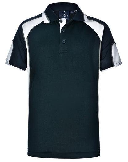 [PS61K] Kid's Cooldry Contrast Polo With Sleeve Panel