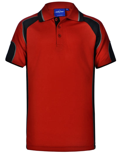 [PS61K] Kid's Cooldry Contrast Polo With Sleeve Panel