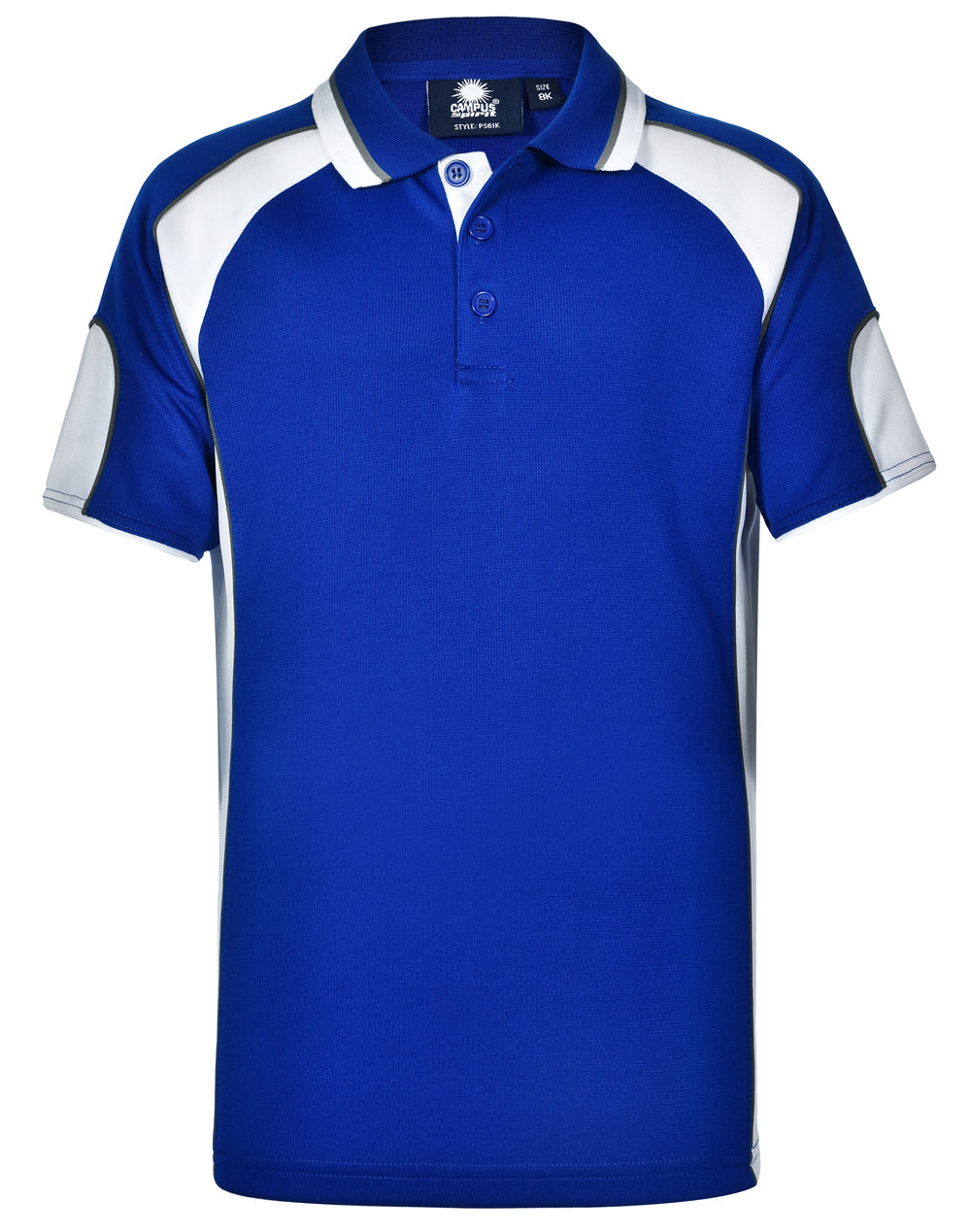 [PS61K] Kid's Cooldry Contrast Polo With Sleeve Panel