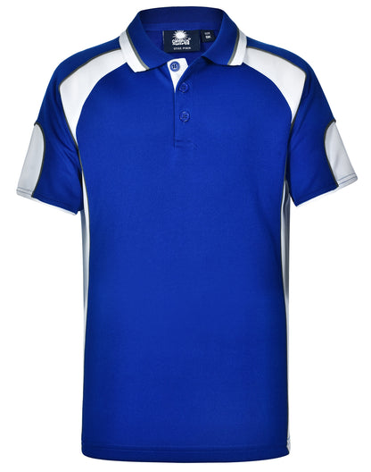 [PS61K] Kid's Cooldry Contrast Polo With Sleeve Panel