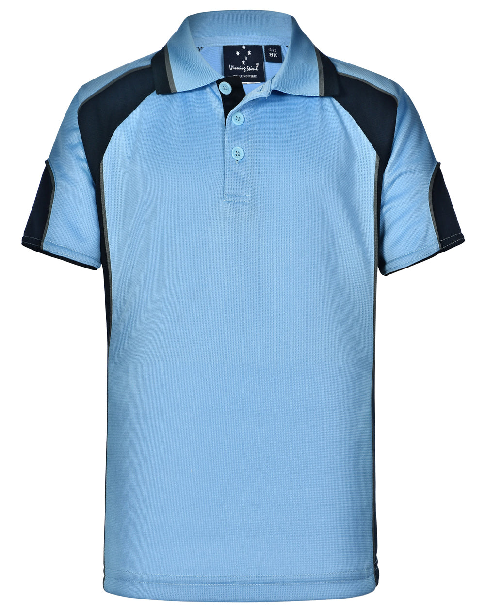 [PS61K] Kid's Cooldry Contrast Polo With Sleeve Panel