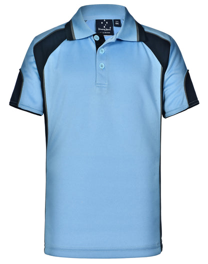[PS61K] Kid's Cooldry Contrast Polo With Sleeve Panel