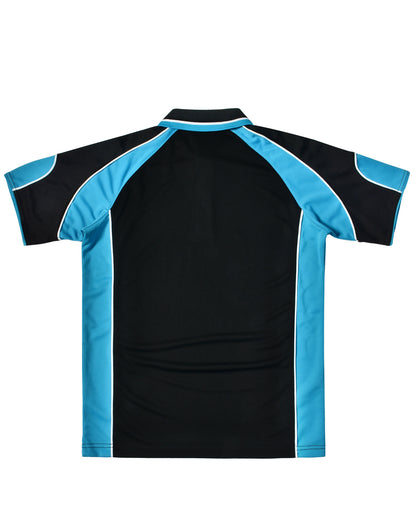 [PS61] Men's Cooldry Contrast Polo With Sleeve Panel
