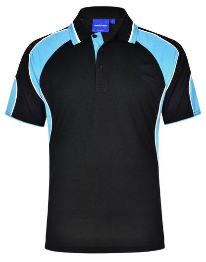 [PS61] Men's Cooldry Contrast Polo With Sleeve Panel