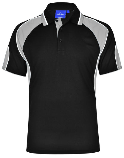[PS61] Men's Cooldry Contrast Polo With Sleeve Panel