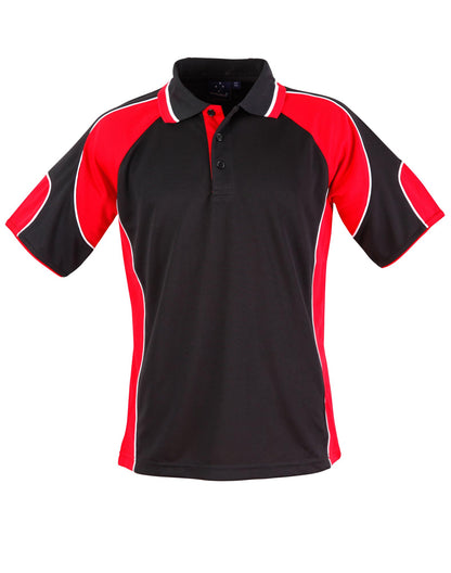 [PS61] Men's Cooldry Contrast Polo With Sleeve Panel