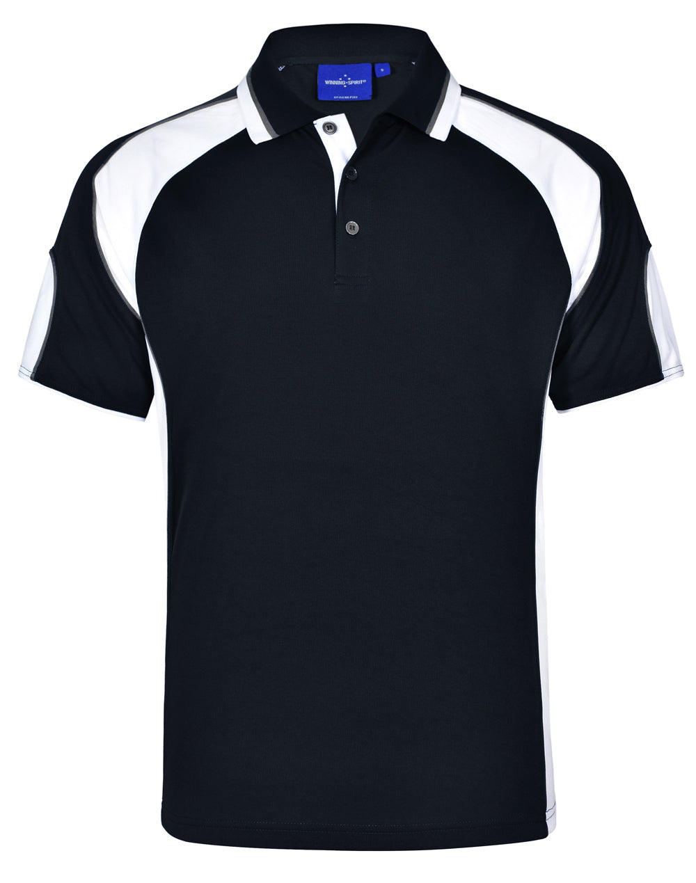 [PS61] Men's Cooldry Contrast Polo With Sleeve Panel