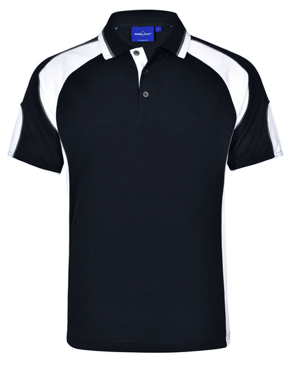 [PS61] Men's Cooldry Contrast Polo With Sleeve Panel