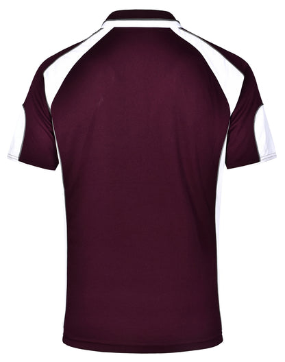 [PS61] Men's Cooldry Contrast Polo With Sleeve Panel