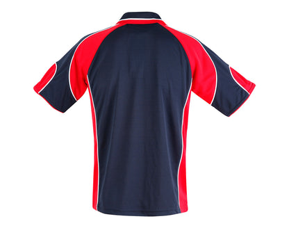 [PS61] Men's Cooldry Contrast Polo With Sleeve Panel