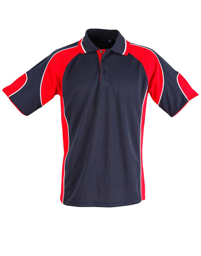 [PS61] Men's Cooldry Contrast Polo With Sleeve Panel