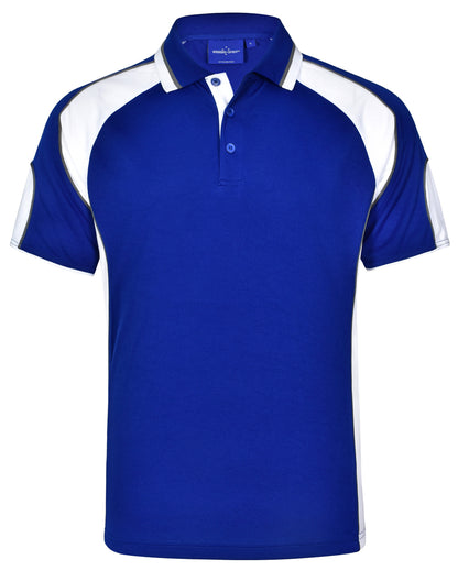 [PS61] Men's Cooldry Contrast Polo With Sleeve Panel