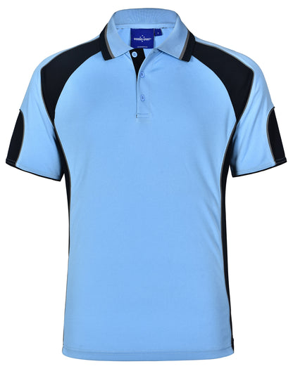 [PS61] Men's Cooldry Contrast Polo With Sleeve Panel