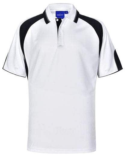 [PS61] Men's Cooldry Contrast Polo With Sleeve Panel
